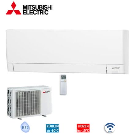 Mitsubishi Electric Set MSZ-AY20VGKP + MUZ-AY20VG Wandgerät Kompakt WiFi 2,0 kW Raumgröße 20 - 25 m²