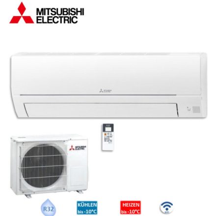 Mitsubishi Electric Set Wandgerät Basic 5,0 kW - MSZ-HR50VFK + MUZ-HR50VF WiFi 1 Raum mit 50 - 55 m²