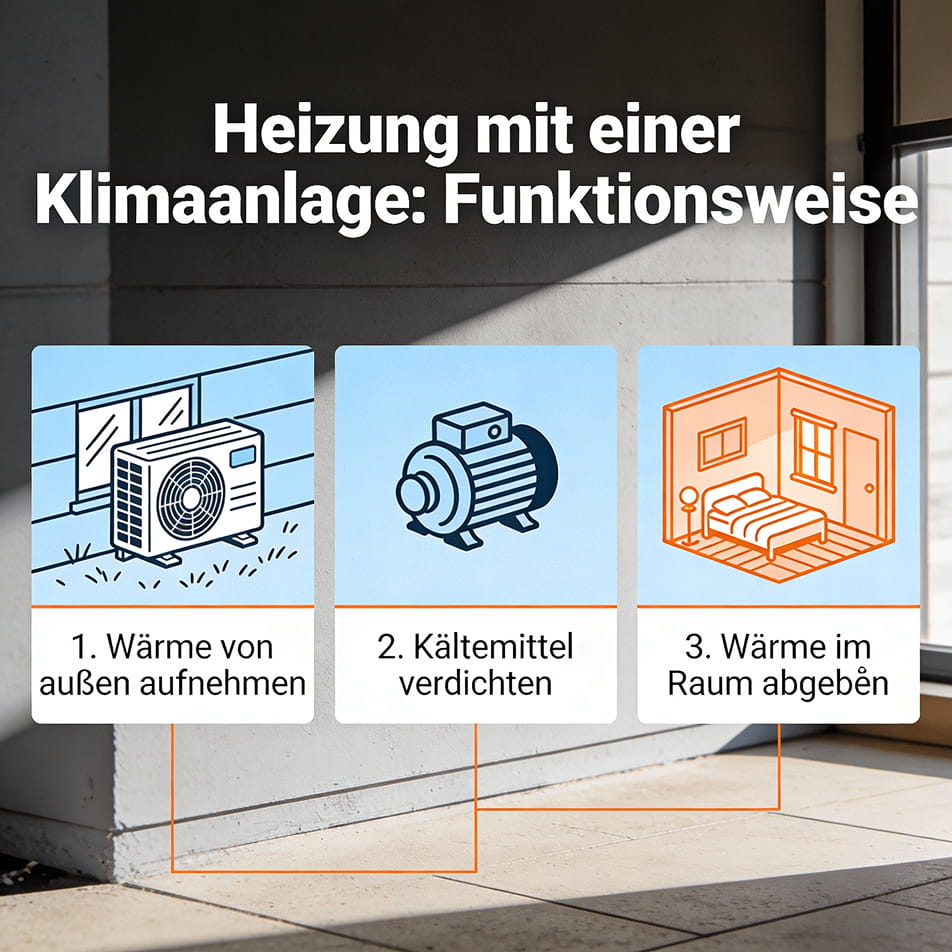 Kann man mit einer Klimaanalage effizient heizen?